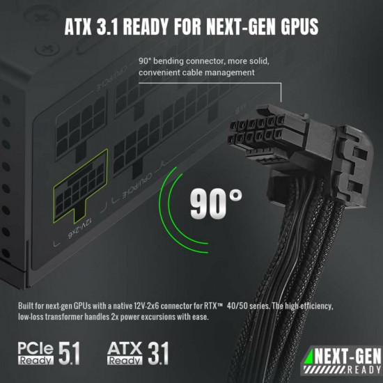 Блок живлення GameMax GS 650G V25 Black 650W