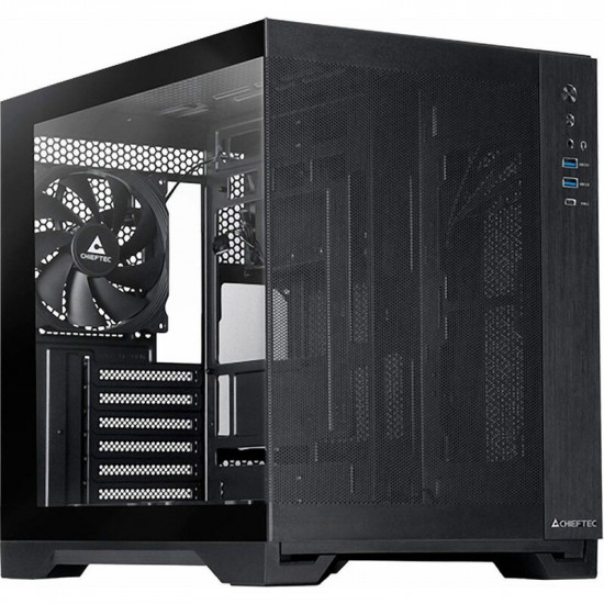 Корпус Chieftec Visio Air Black (GM-30B-M-OP) Без БЖ