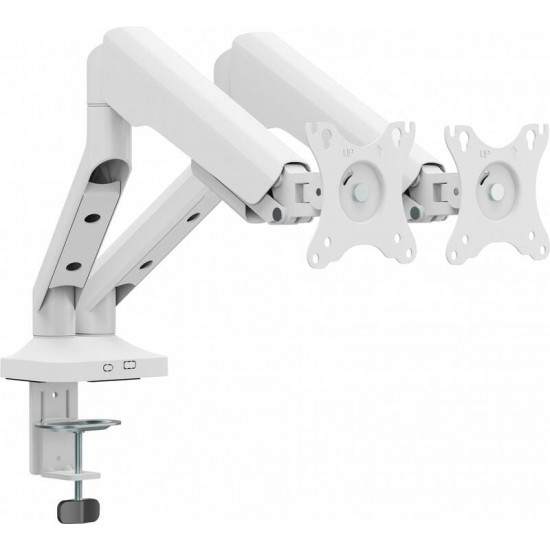 Кріплення настільне для двох моніторів OfficePro 17-35" White (MA442W)