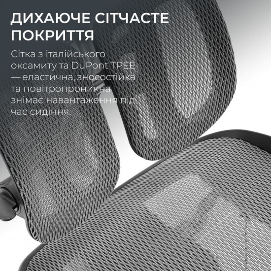 Крісло офісне Sihoo Doro S100 Mesh Black (S100-M301)