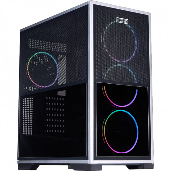 Корпус 1stPlayer IF8-BK-4FO7-14 Black