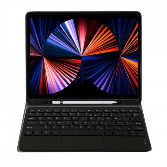 Чохол з бездротовою клавіатурою (TouchPad) BeCover для Apple iPad Air 13 (2024/2025) Deep Blue (712602)
