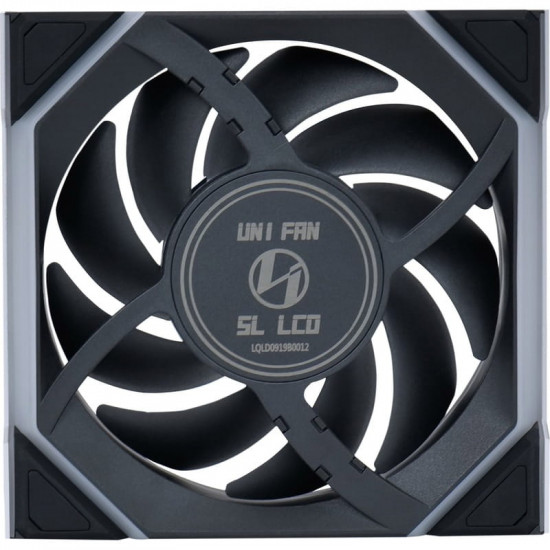 Вентилятор Lian Li Uni Fan SL Wireless LCD 120-3 Reverse Black (G99.12RSLLCD1W3B.00)