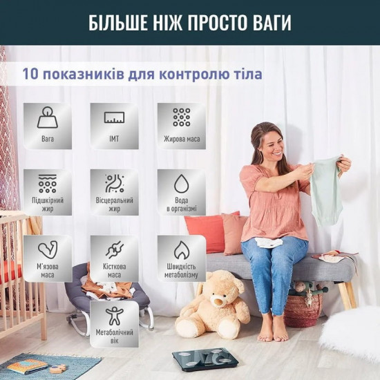 Ваги підлогові Tefal Goodvibes Life+ BM9620S1